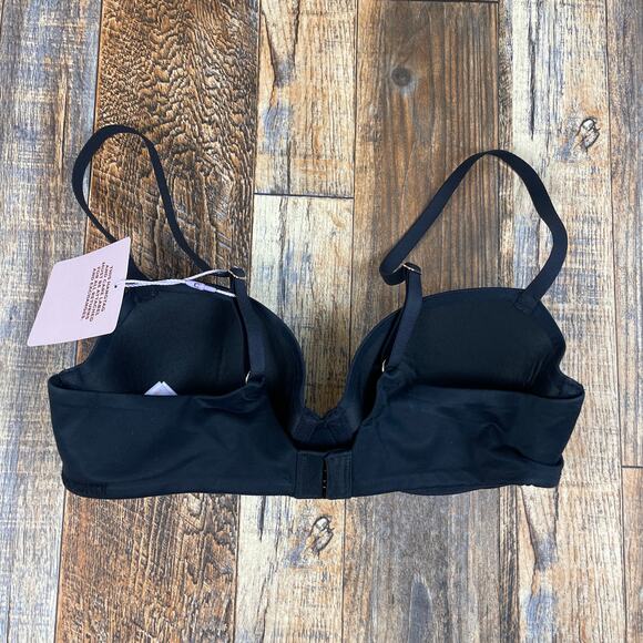 Savage X Fenty by Rihanna Women's 32C Caviar Black Soft N Savage Padded Demi Bra - Picture 6 of 16